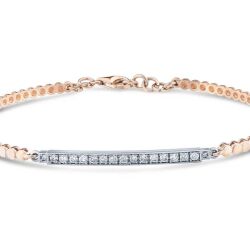 0.34 Karat Pırlanta Rose Kelepçe - 2