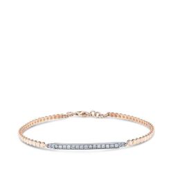 0.34 Karat Pırlanta Rose Kelepçe - 1